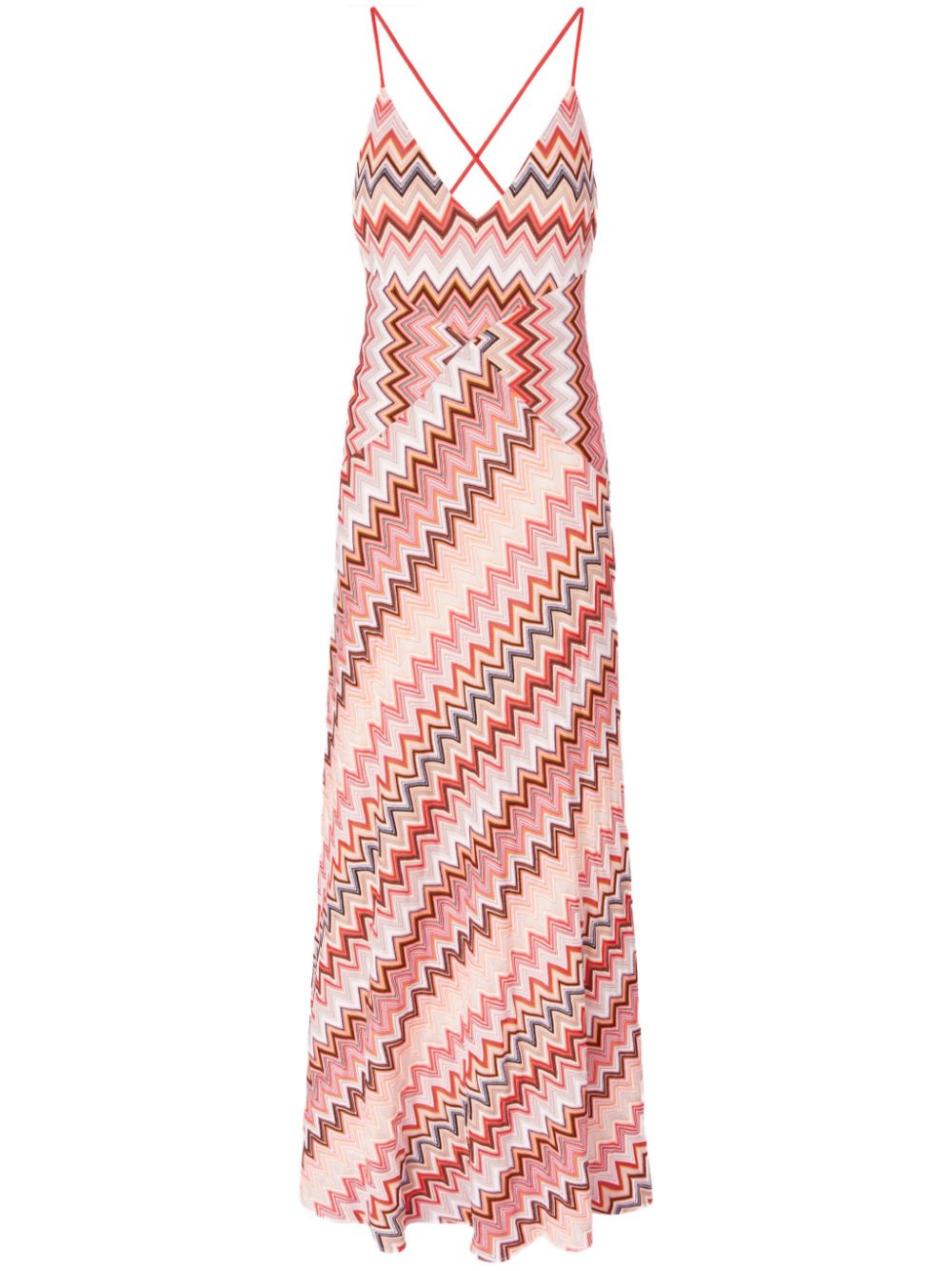 Missoni zigzag-pattern maxi dress - Neutrals