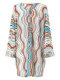 Missoni wave lamé beach dress - White