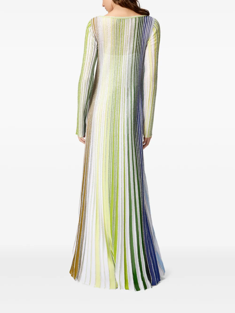 Missoni Gestreepte jurk Groen