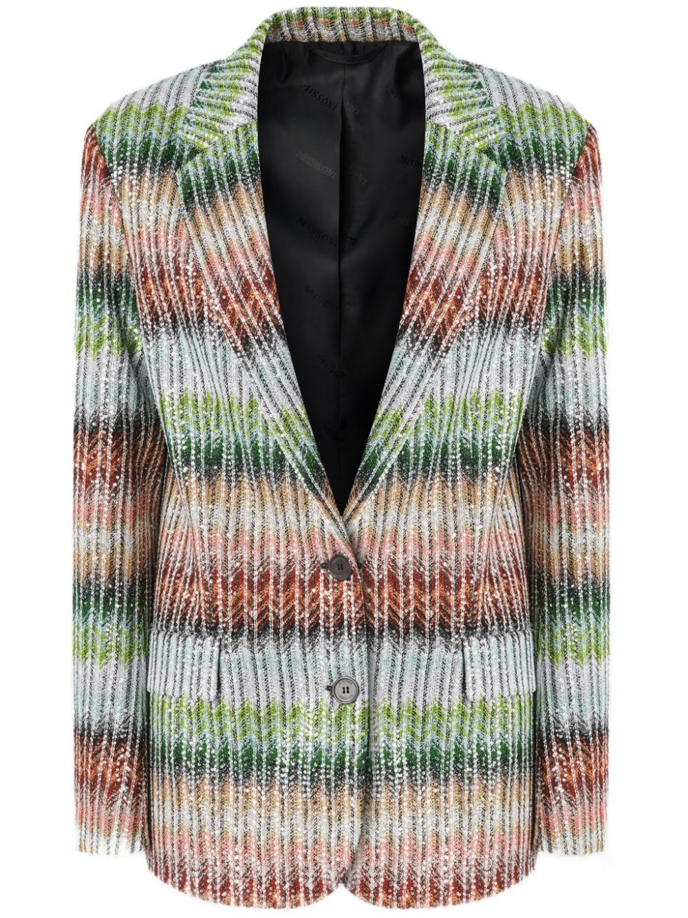 zigzag-woven blazer