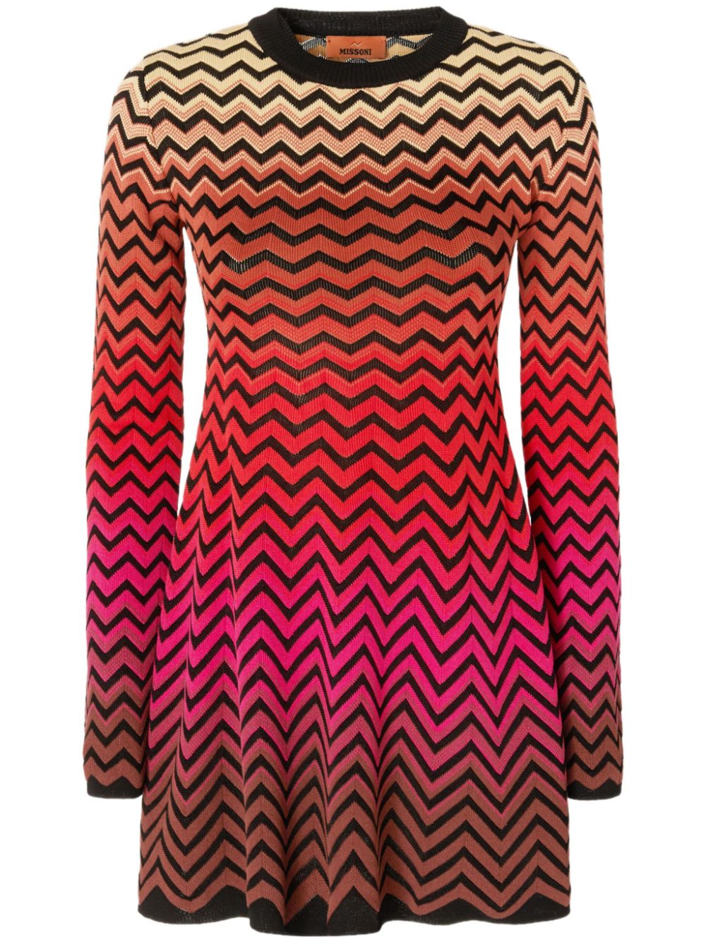 Missoni zigzag mini dress - Pink