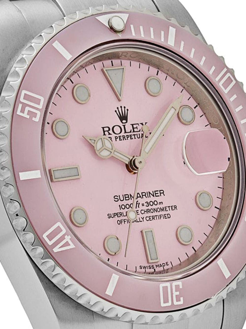 Rolex 2016 pre-owned Submariner Date 40mm - Roze