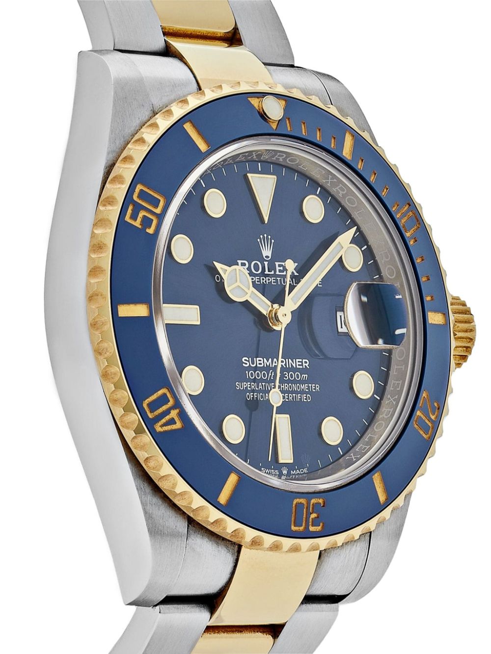 Pre-owned Rolex Submariner Date 41毫米腕表（2021年典藏款） In Blue