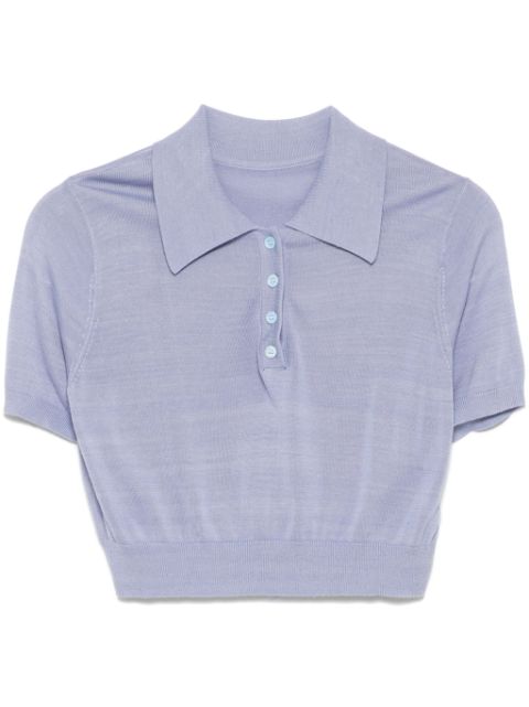 Cynthia Rowley knitted polo top