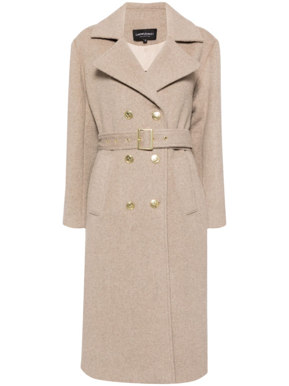 fuzzy trench coat