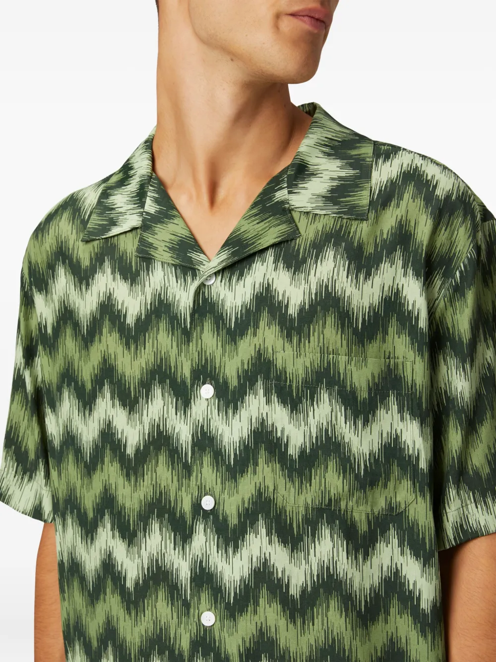 Missoni Overhemd met print Groen