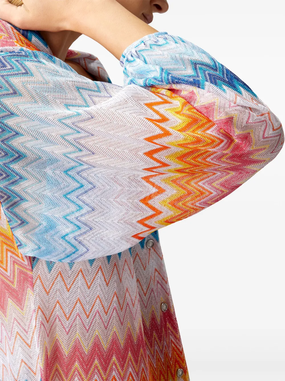 Missoni Strandjurk met zigzag patroon Blauw