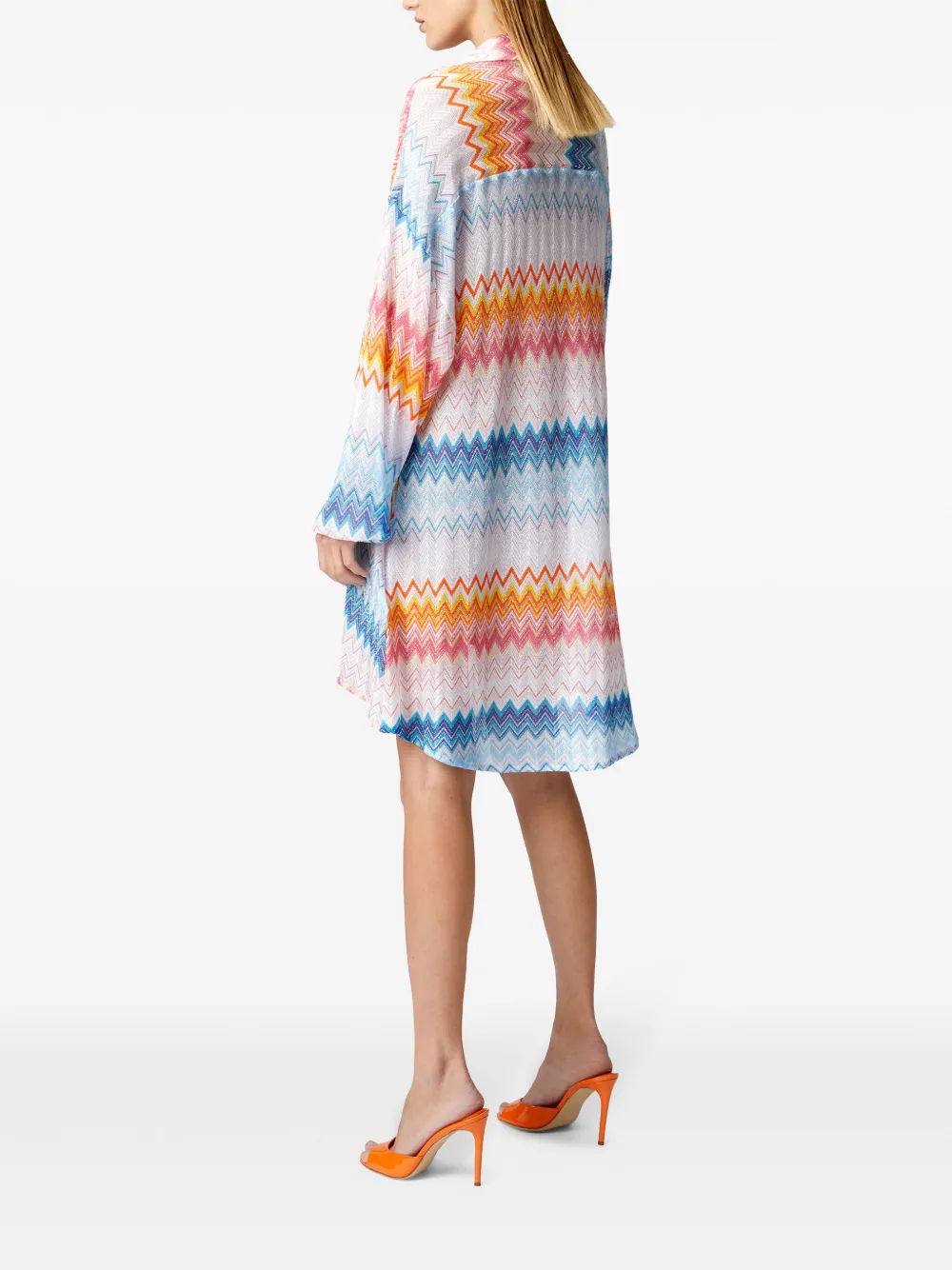 Missoni Strandjurk met zigzag patroon Blauw