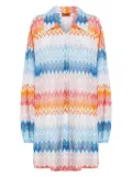 Missoni zigzag beach dress - Blue