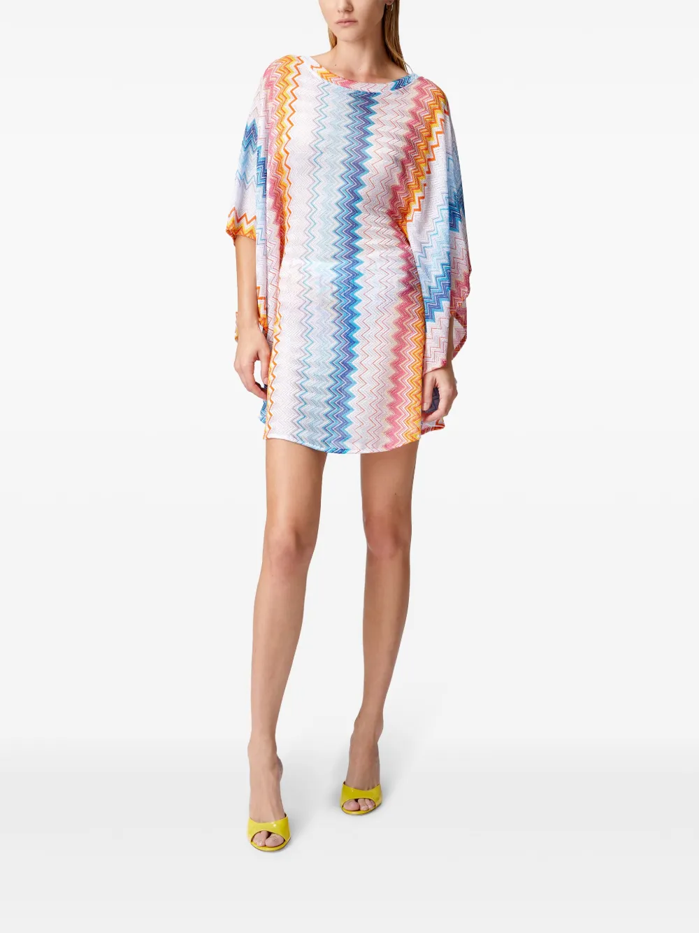 Missoni Mini-jurk met zigzag patroon Wit
