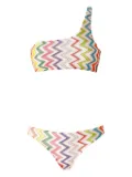 Missoni zigzag-pattern bikini - White