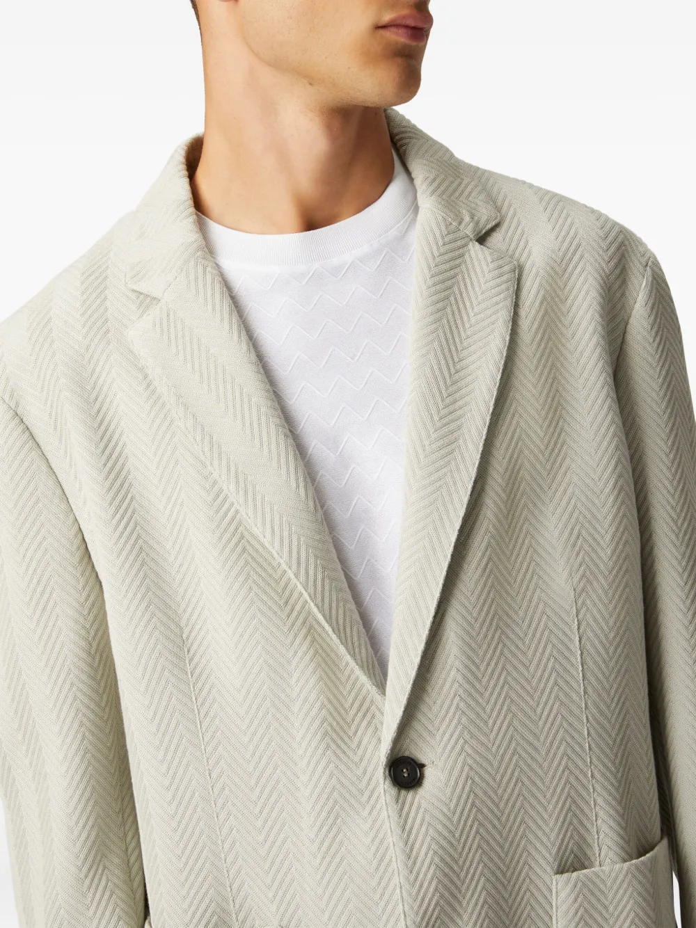 Missoni Blazer met chevron-patroon Grijs