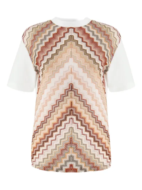 Missoni chevron-woven T-shirt