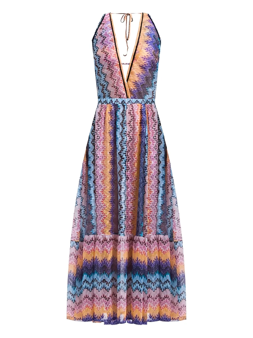 Missoni Zigzag-pattern Maxi Dress In Multi