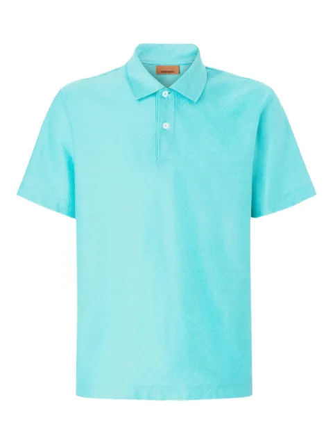 Missoni zigzag-woven polo shirt