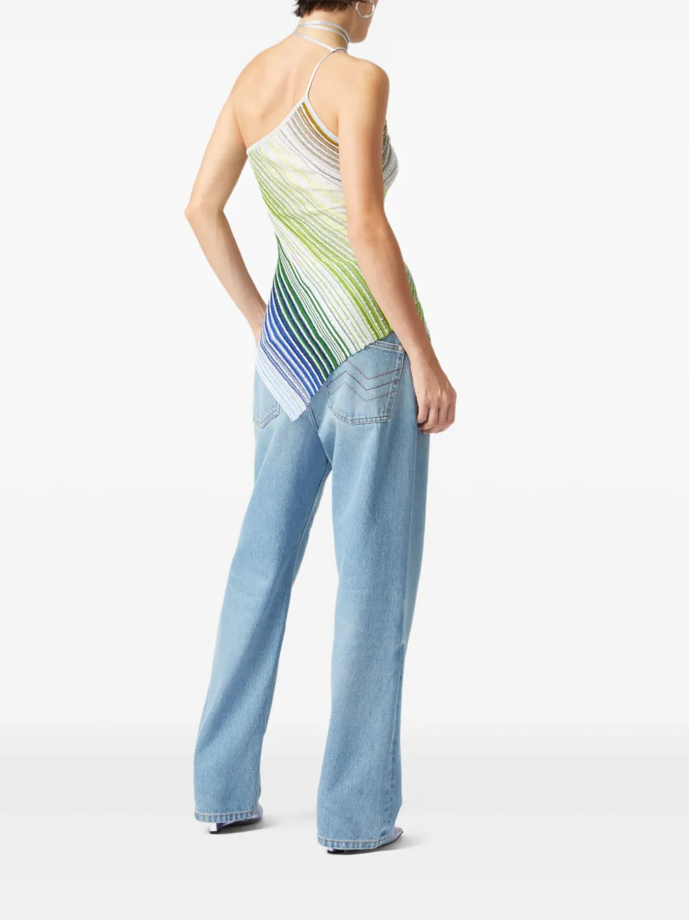 Missoni striped halterneck top