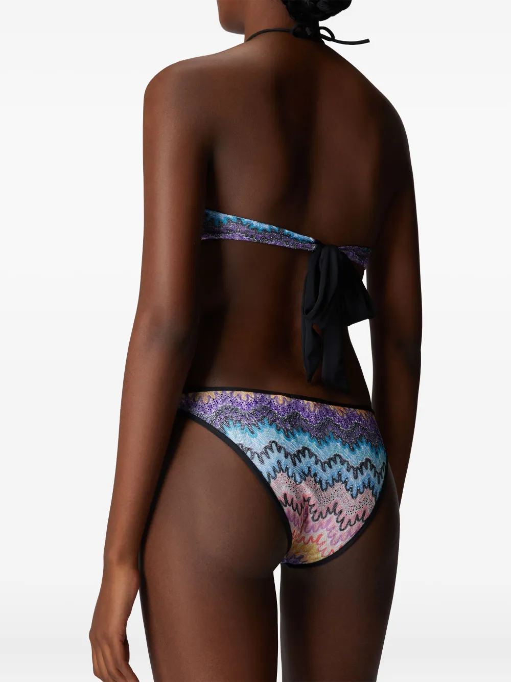 Missoni Badpak met zigzag patroon Zwart