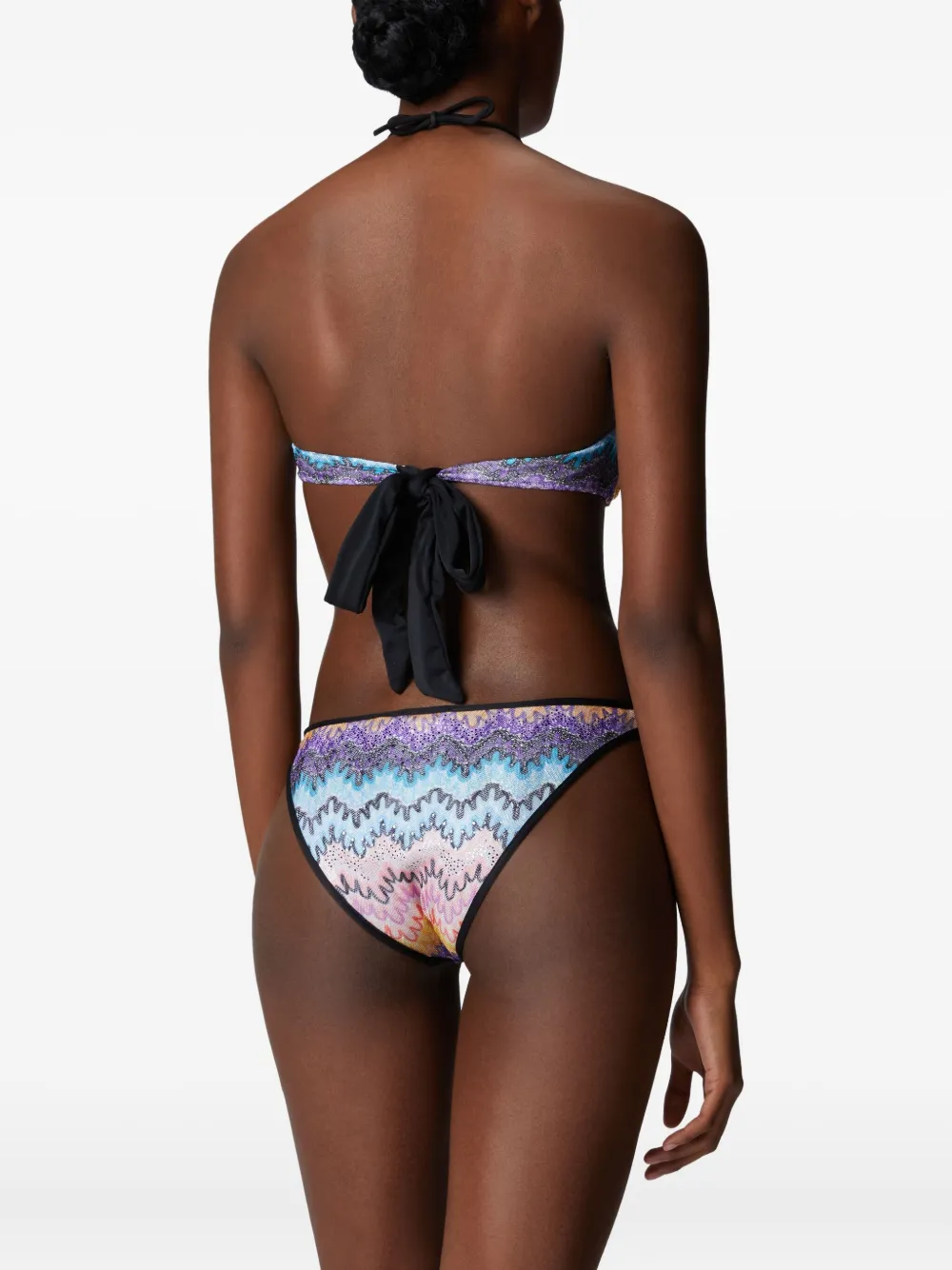 Missoni Badpak met zigzag patroon Zwart