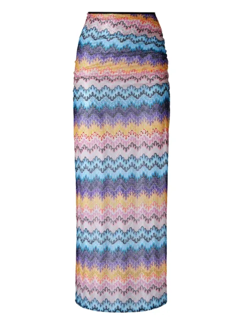 Missoni falda larga transparente