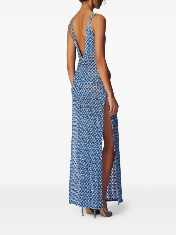 zigzag-knit trousers