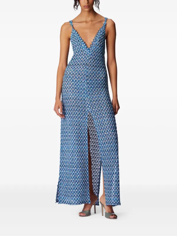 zigzag-knit trousers