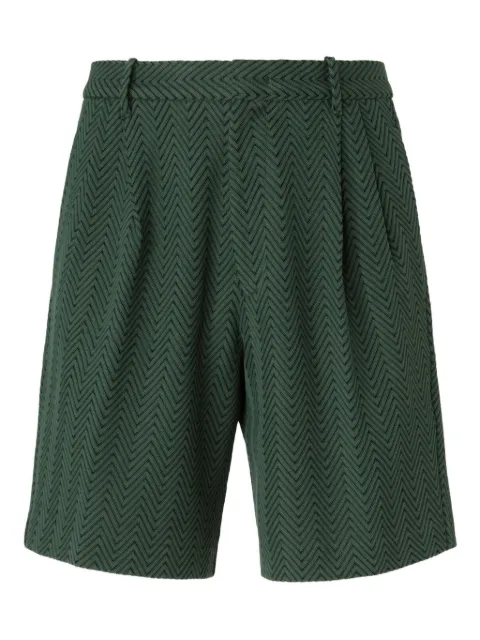 Missoni pleated herringbone shorts