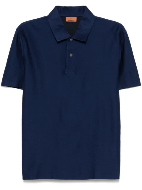 Missoni zigzag-woven polo shirt