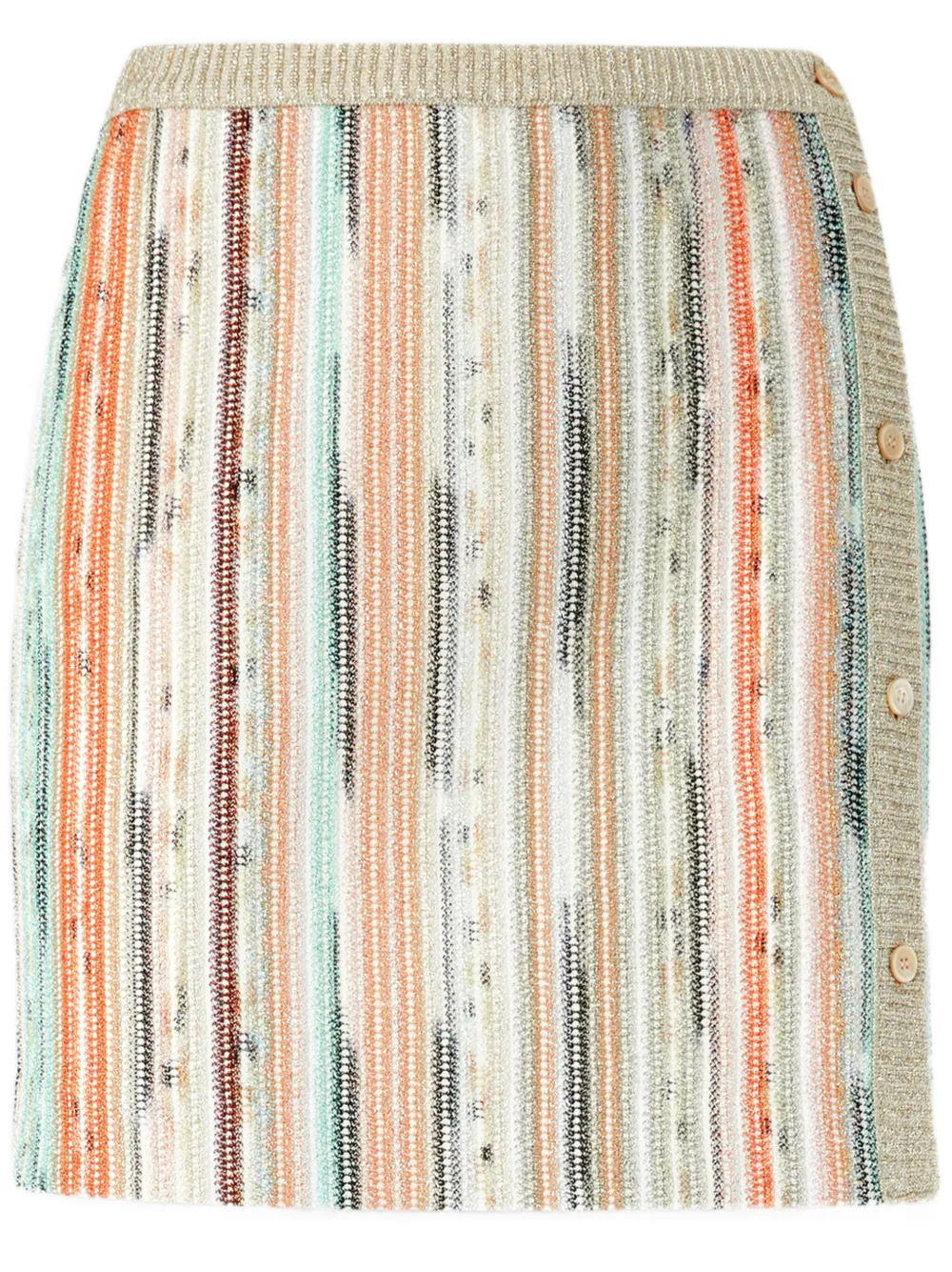 Missoni Gestreepte mini-rok Beige