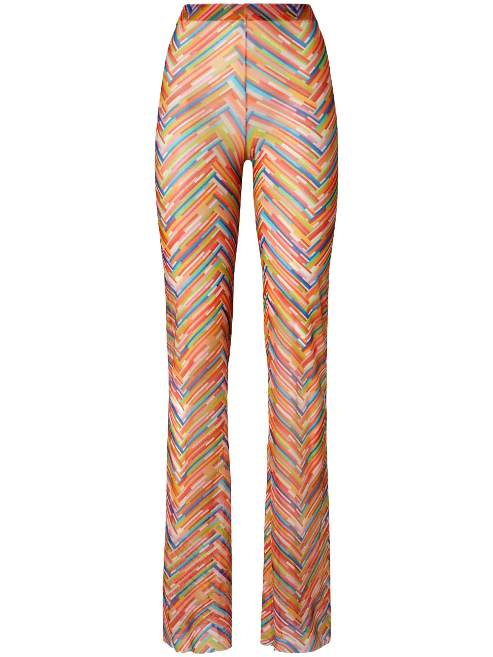 Missoni Zigzag Trousers In Orange