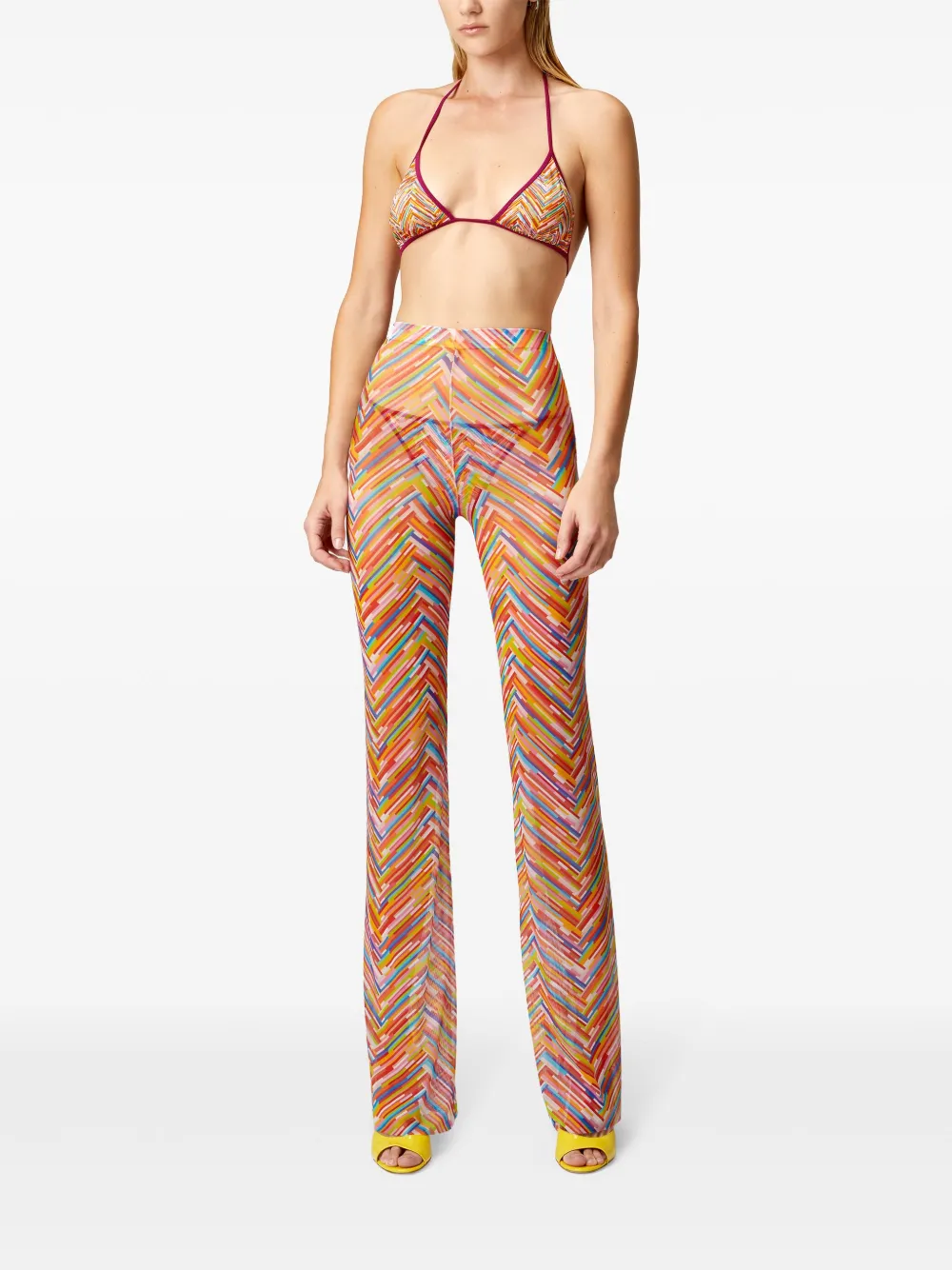 Missoni Broek met zigzag-patroon Oranje