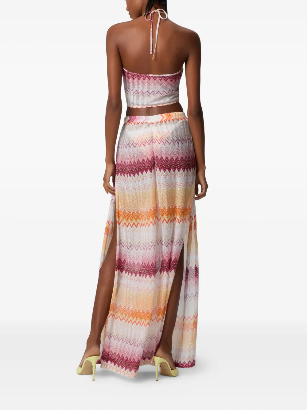 Missoni Broek met zigzag-patroon Roze