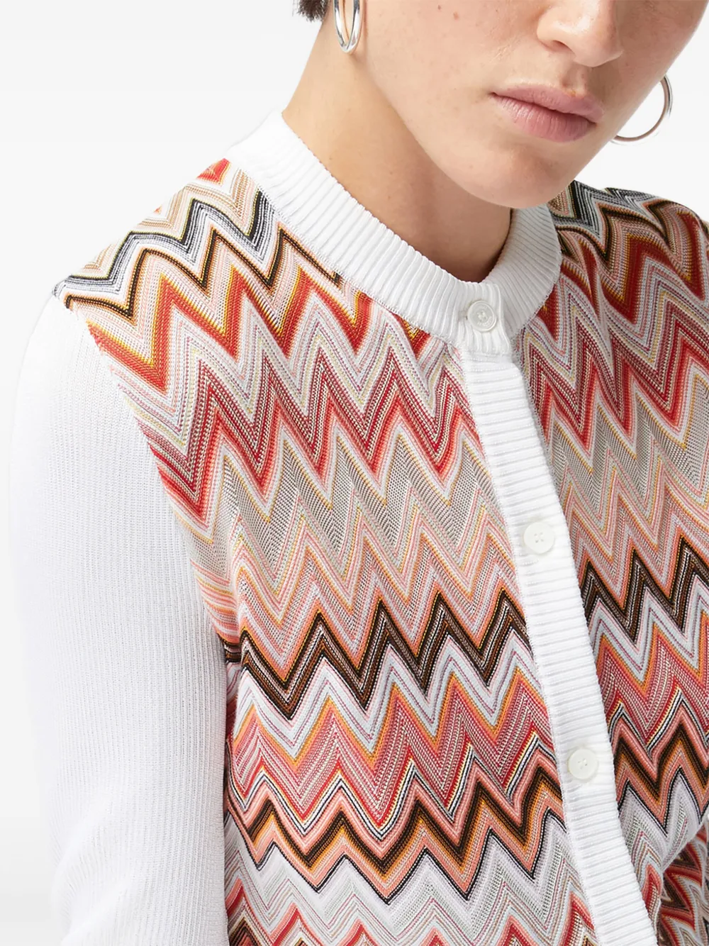 Missoni Vest met chevron streep Wit