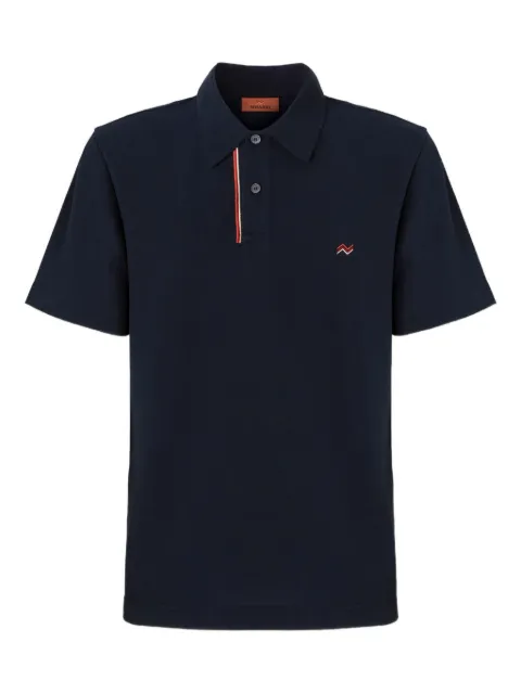 Missoni striped-collar polo shirt