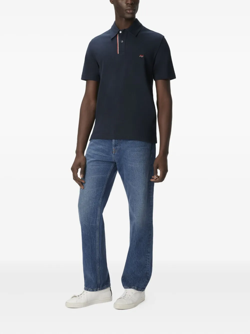 Missoni Poloshirt met gestreepte kraag Blauw