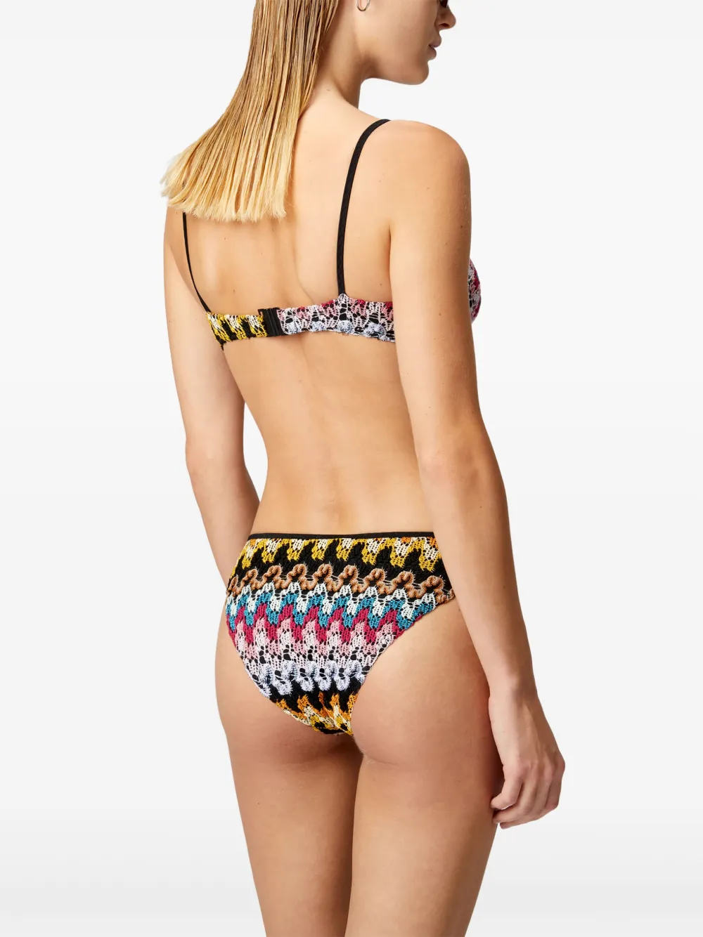 Missoni Bikini met zigzag gebreide Zwart