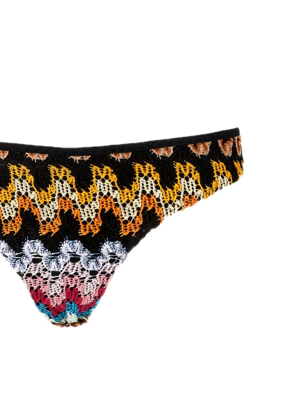 Missoni Bikini met zigzag gebreide - Zwart