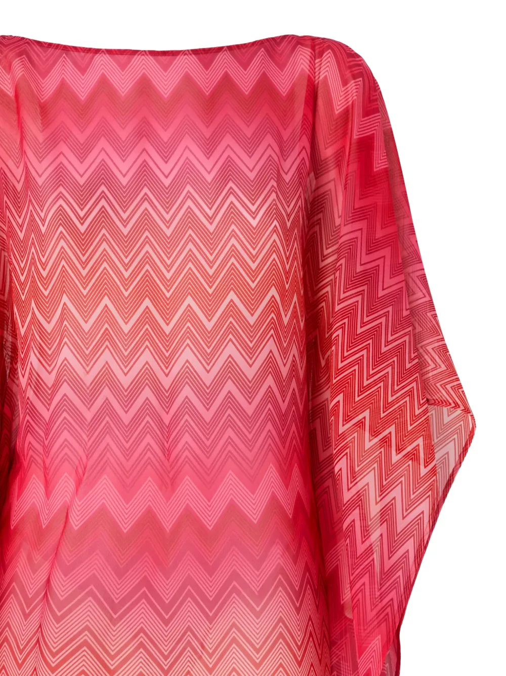 Missoni Strandjurk met zigzag patroon - Roze