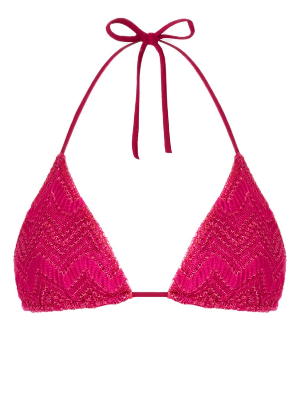 Missoni zigzag-knit bikini set - Paars