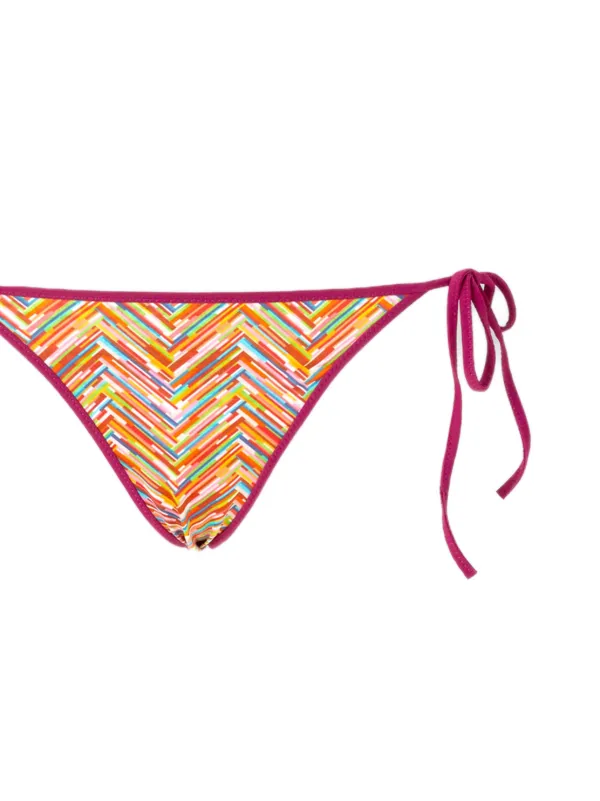 Missoni zigzag-print Bikini Set | Pink | FARFETCH