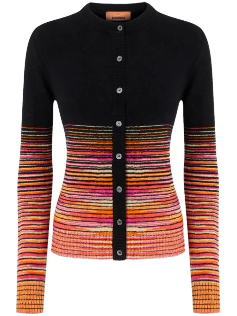 Missoni cárdigan con efecto degradado