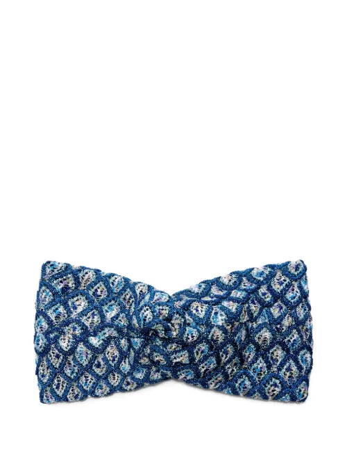 Missoni bandeau en maille - Bleu - Missoni - Modalova