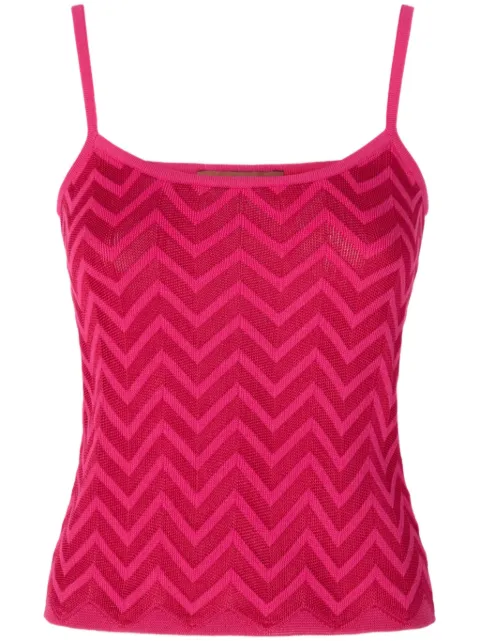 Missoni chaleco entretejido en zigzag