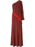 Missoni zigzag one-shoulder dress - Red