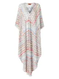 Missoni zigzag-woven maxi dress - White