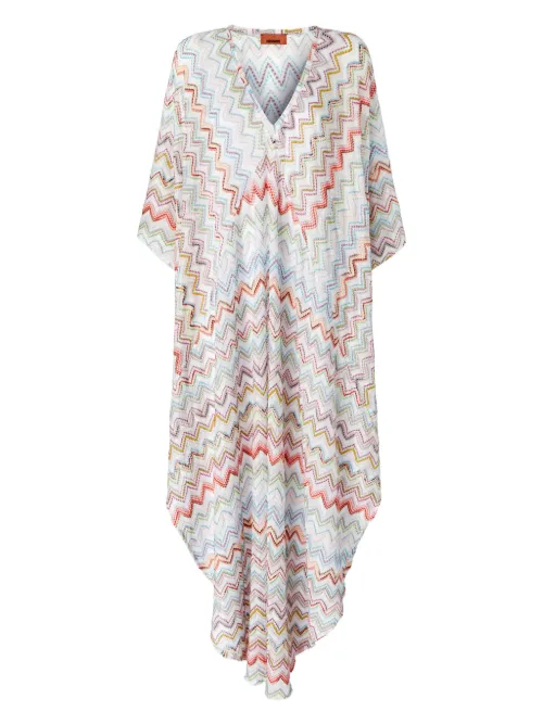 Robe mi-longue à motif zigzag - Missoni - Modalova