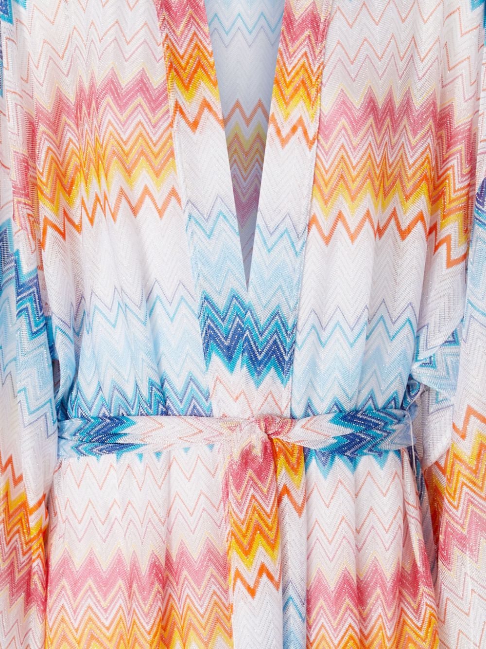 Missoni zigzag lamé cover-up - Blauw