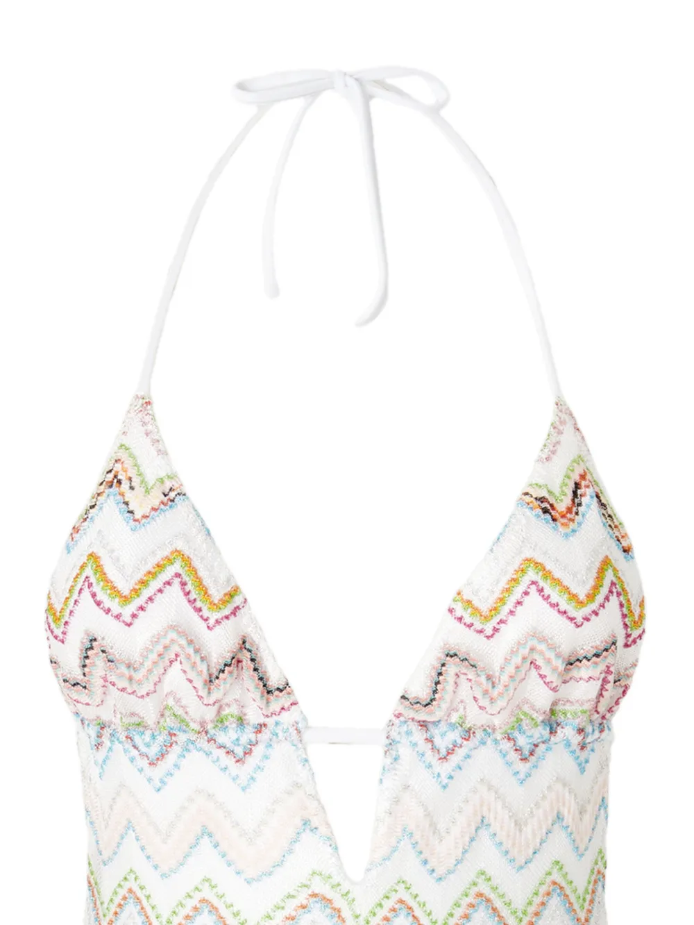 Missoni Badpak met zigzag-patroon - Wit