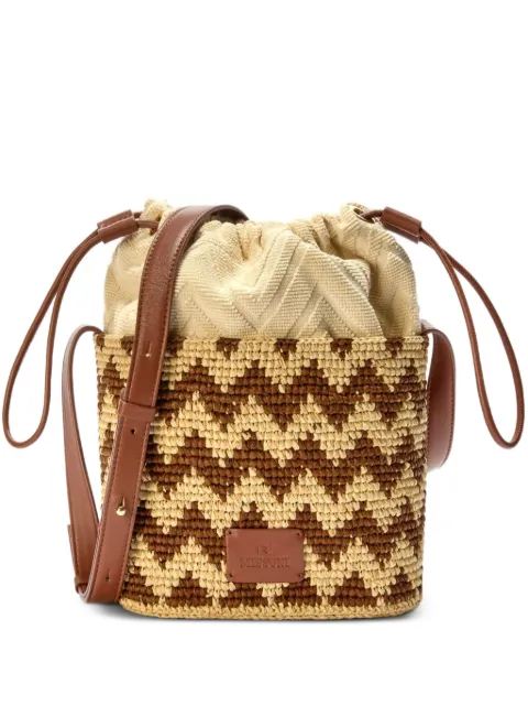 Missoni zigzag-pattern bucket bag
