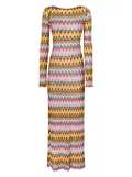 Missoni zigzag-woven maxi dress - Yellow