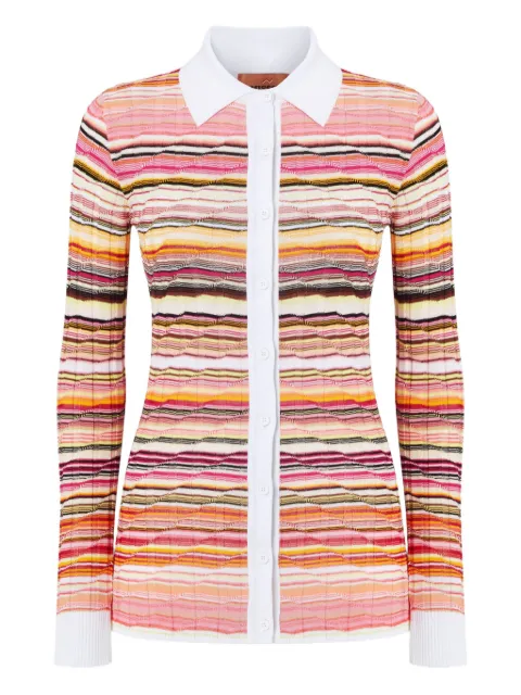 Missoni camisa tejida con motivo de rayas